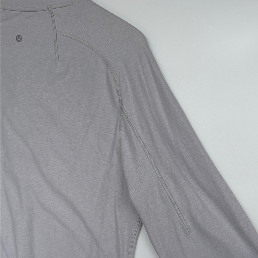 Lululemon Silverescent Evolution Henley Long Sleeve Mens XL Grey Anti-Odor Tech - Picture 12 of 14